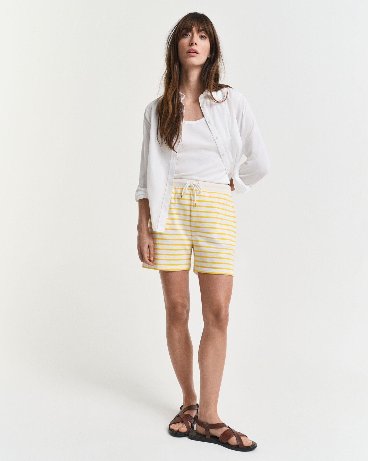 Jersey short met Bretonse streep