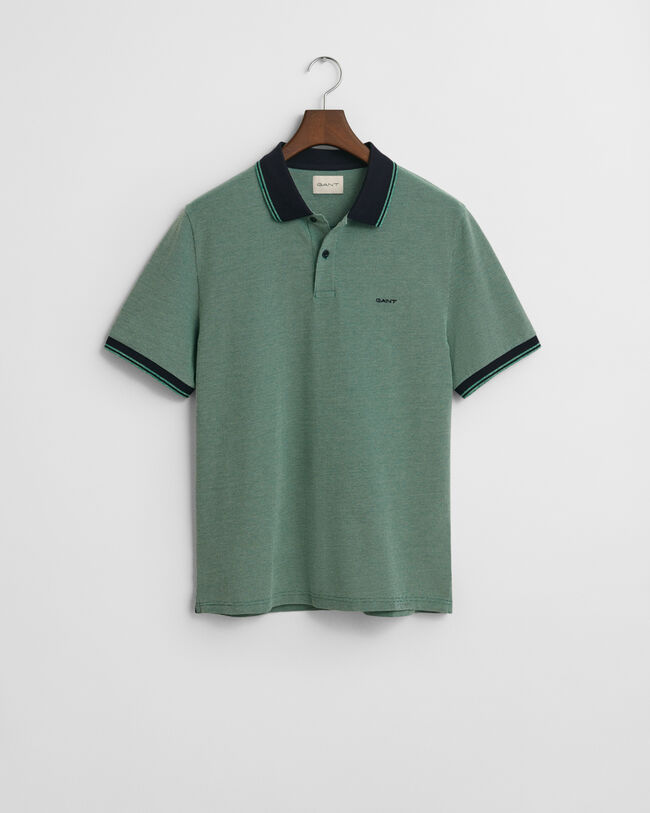 4-kleurig Oxford piqué poloshirt