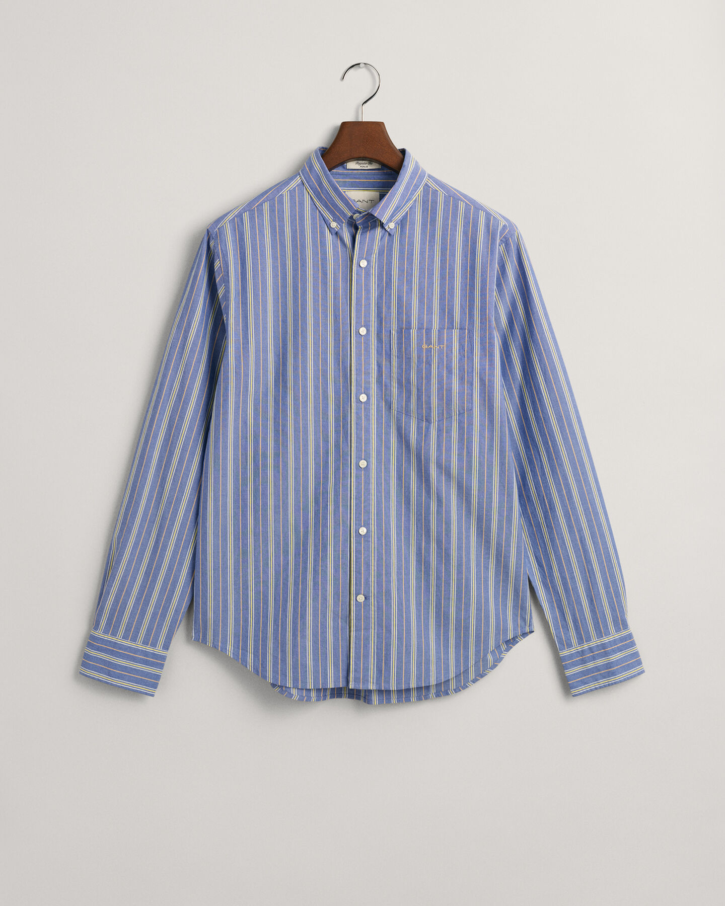 Regular Fit poplin overhemd met strepen