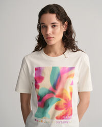 Graphic T-shirt met bloemenprint