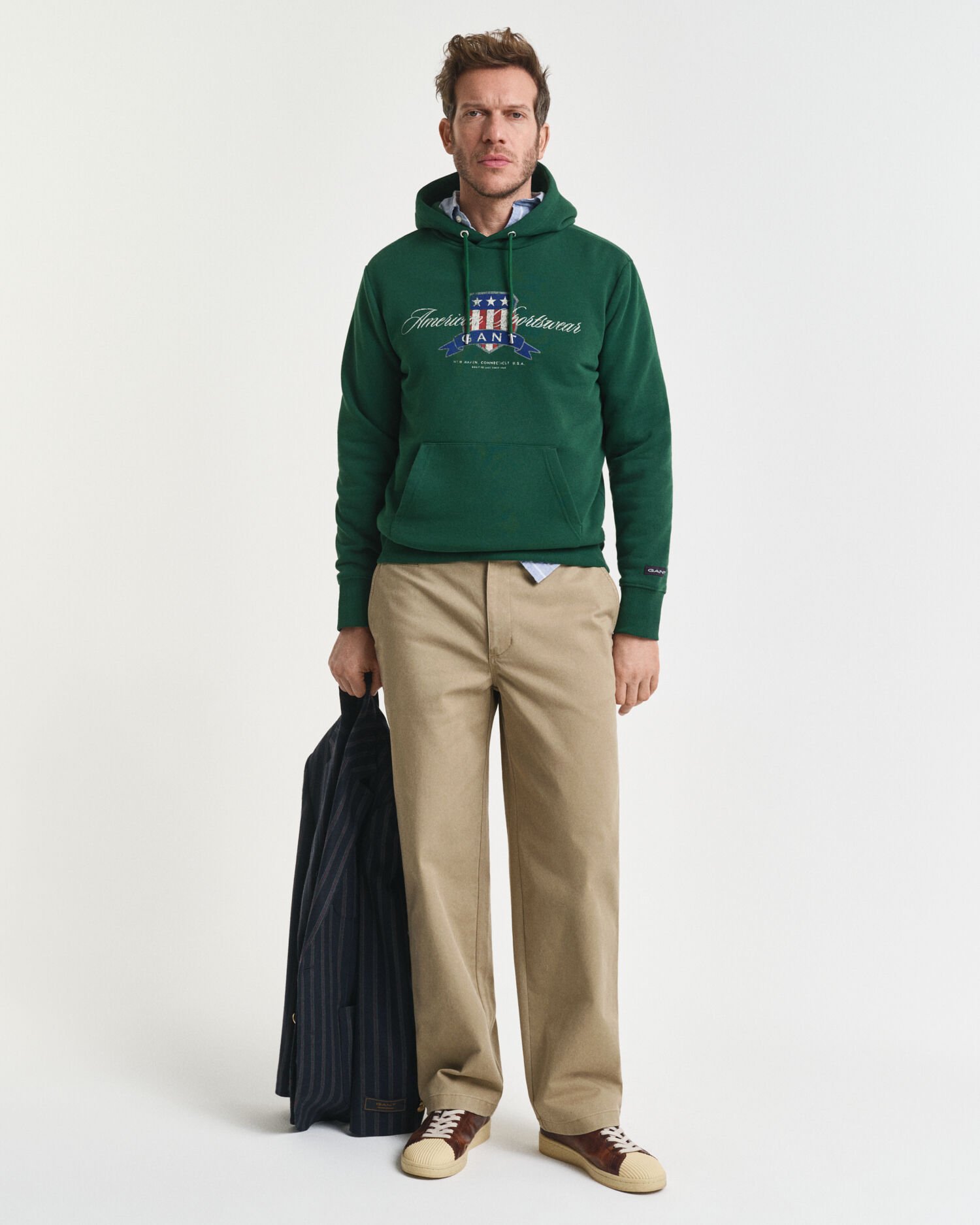 Relaxed Fit chino van katoenkeper