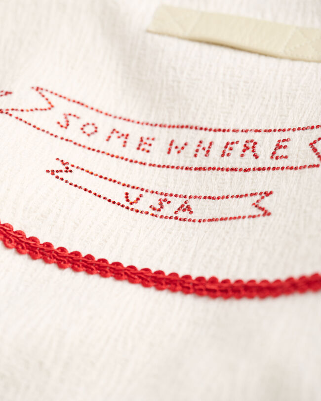 Blank Canvas Project x Kilo Kish bouclé Varsity Jacket