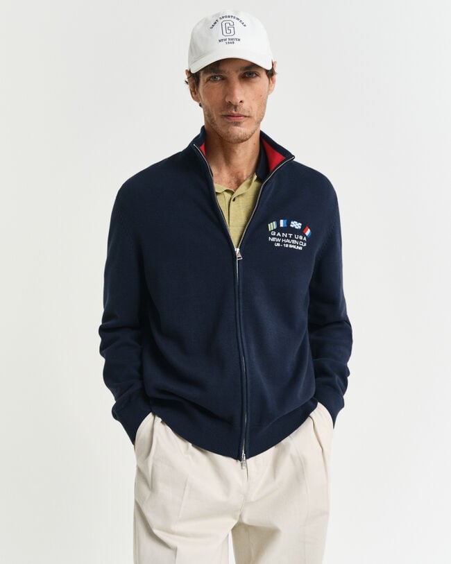 Nautical Flags vest met ritssluiting