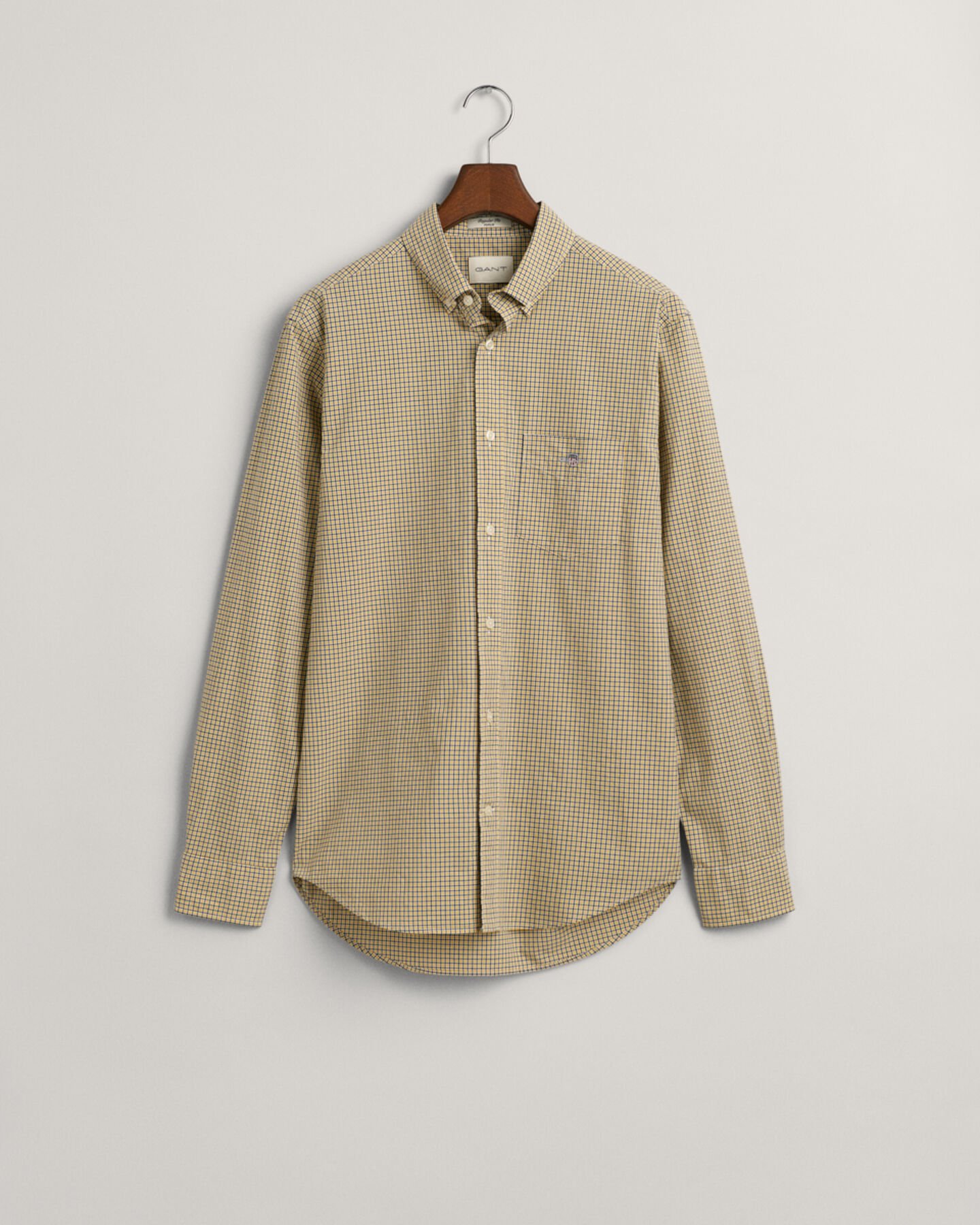 Regular Fit overhemd van poplin met klein ruitje