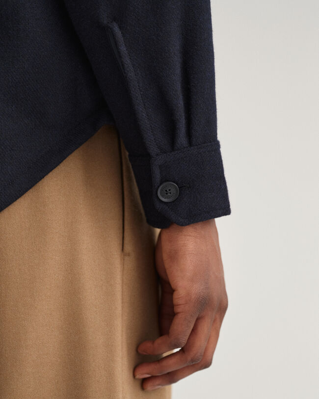 Overshirt van wolmix