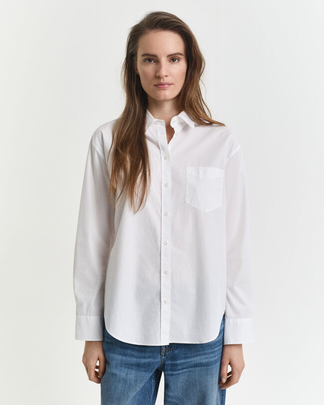 Relaxed Fit Classic overhemd van poplin