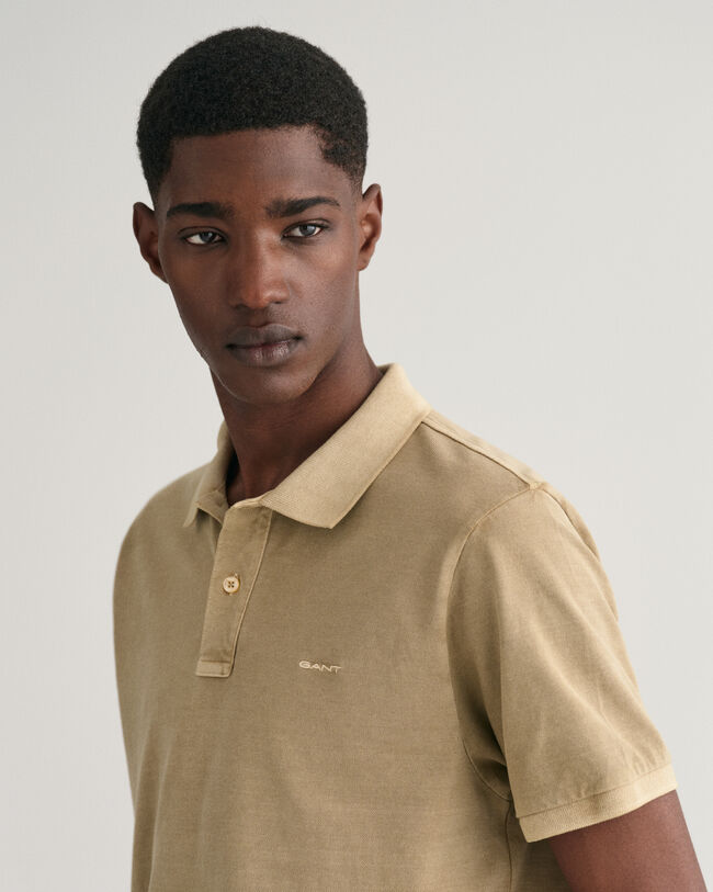 Sunfaded piqu&eacute; poloshirt
