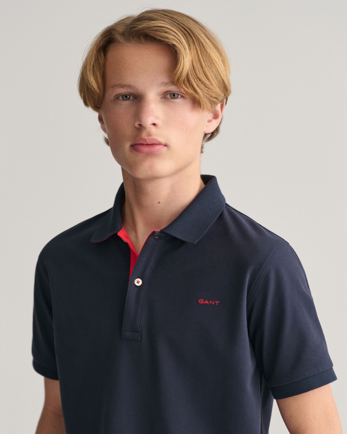 Teens Contrast piqu&eacute; poloshirt