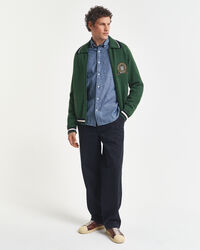 Regular Fit indigo chambray overhemd