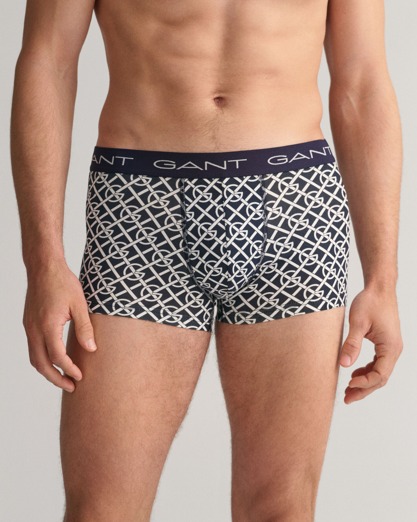 Set van drie boxershorts met G-patroon