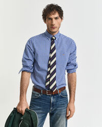Regular Fit Classic overhemd met Gingham-ruitje van poplin