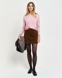 Fijngebreide trui met ronde hals