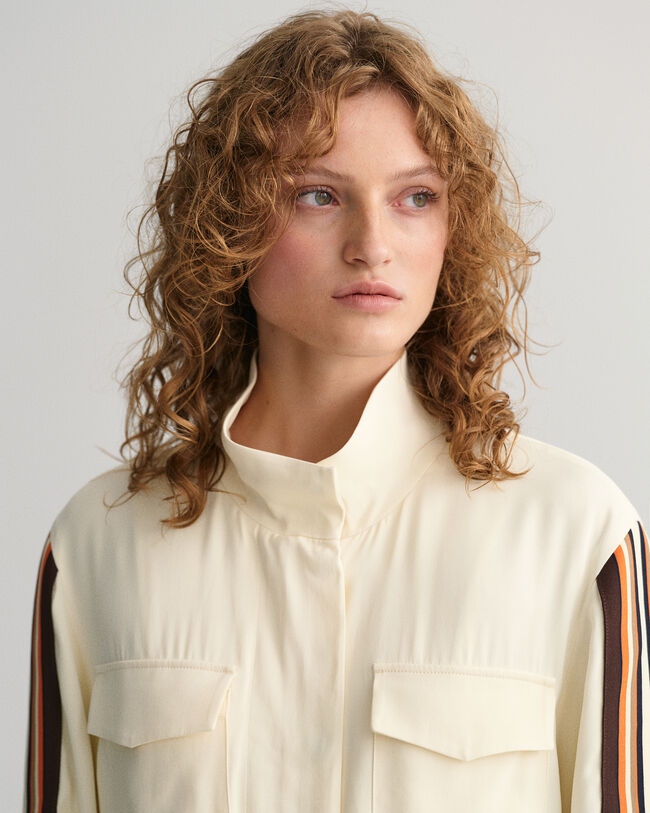 Relaxed Fit jack met strepen