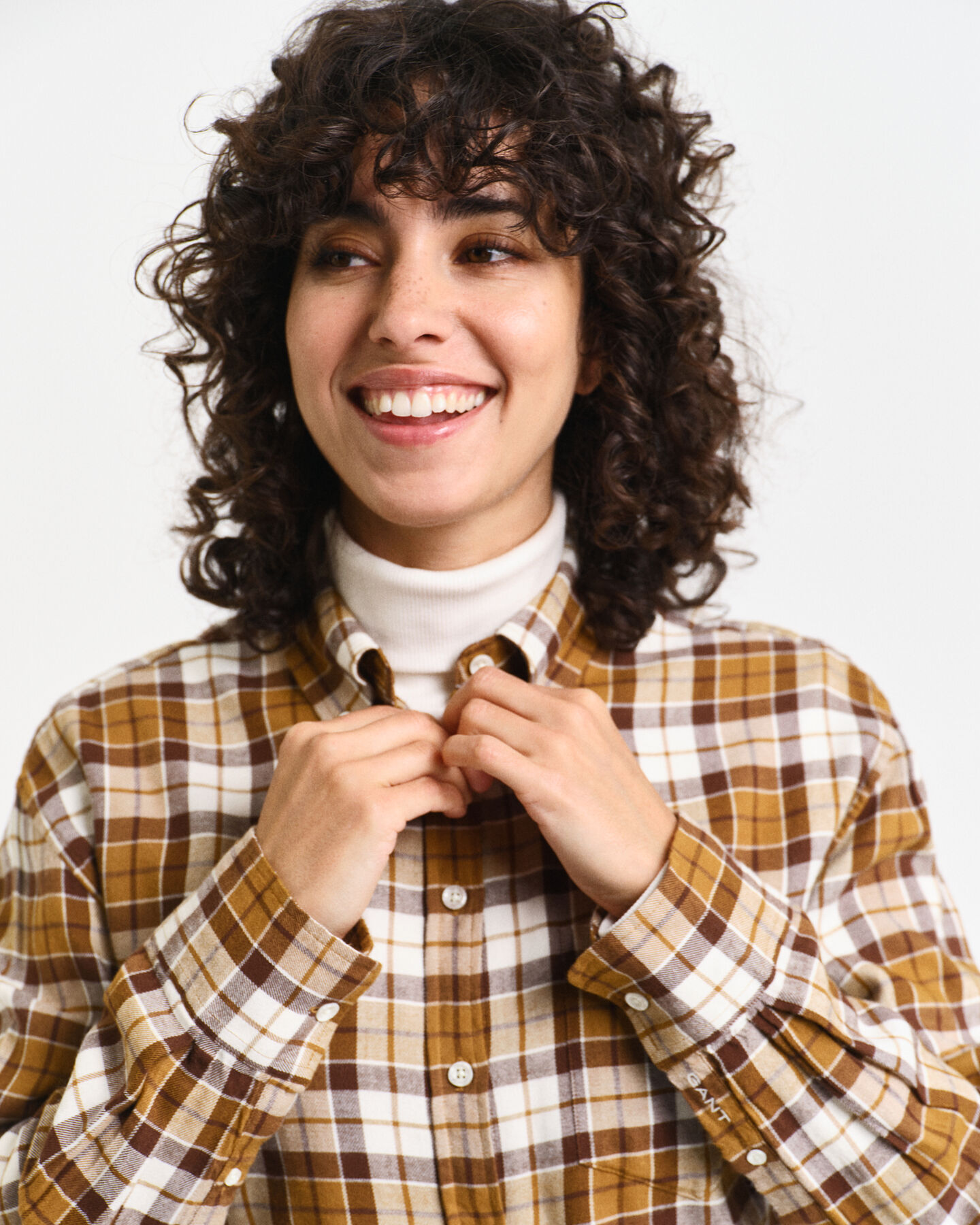 Relaxed Fit flanellen overhemd met ruitje