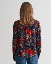 Blouse met rozenprint