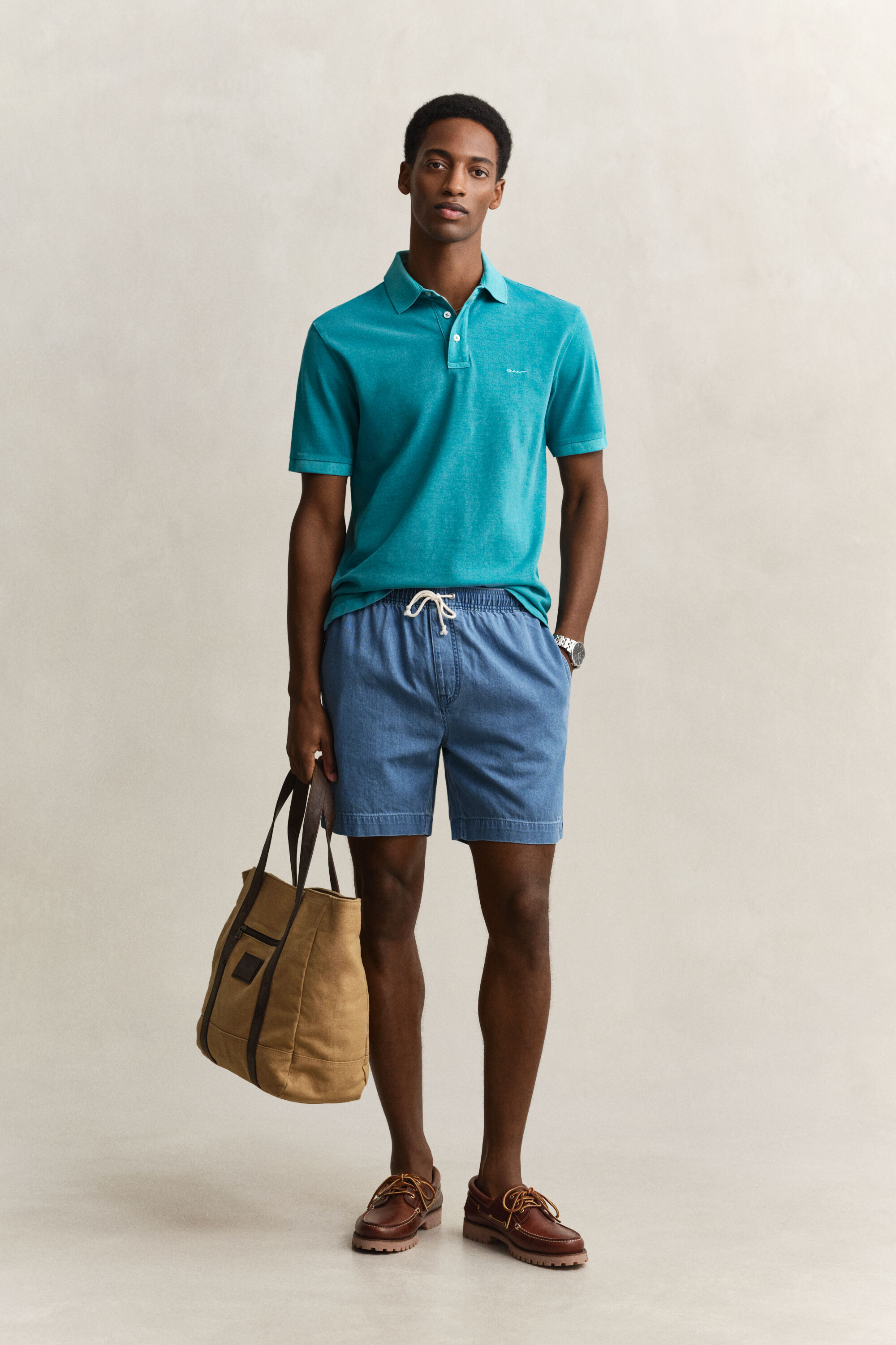 Zonverbleekt poloshirt