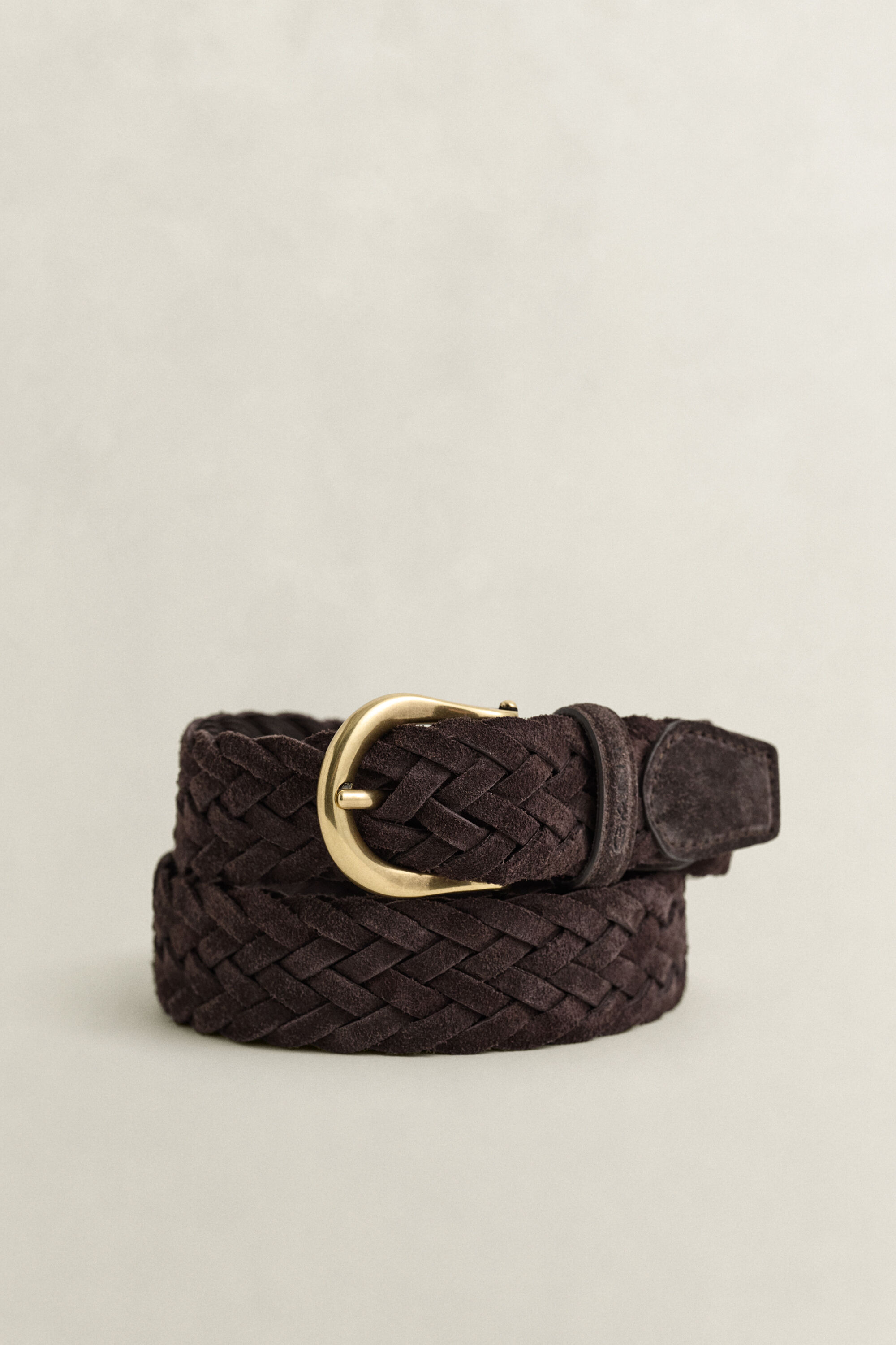 Gevlochten suède riem