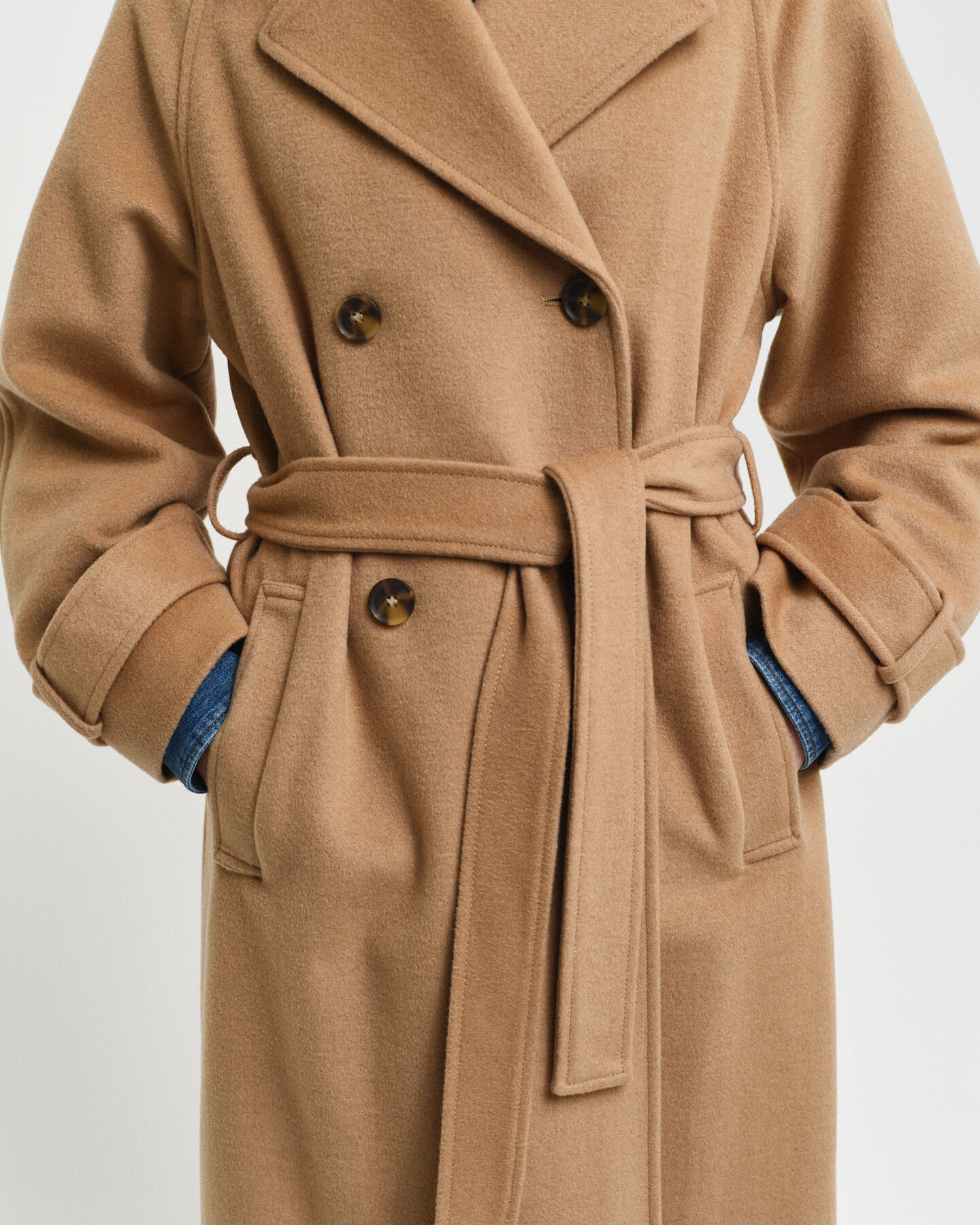 Wollen trenchcoat