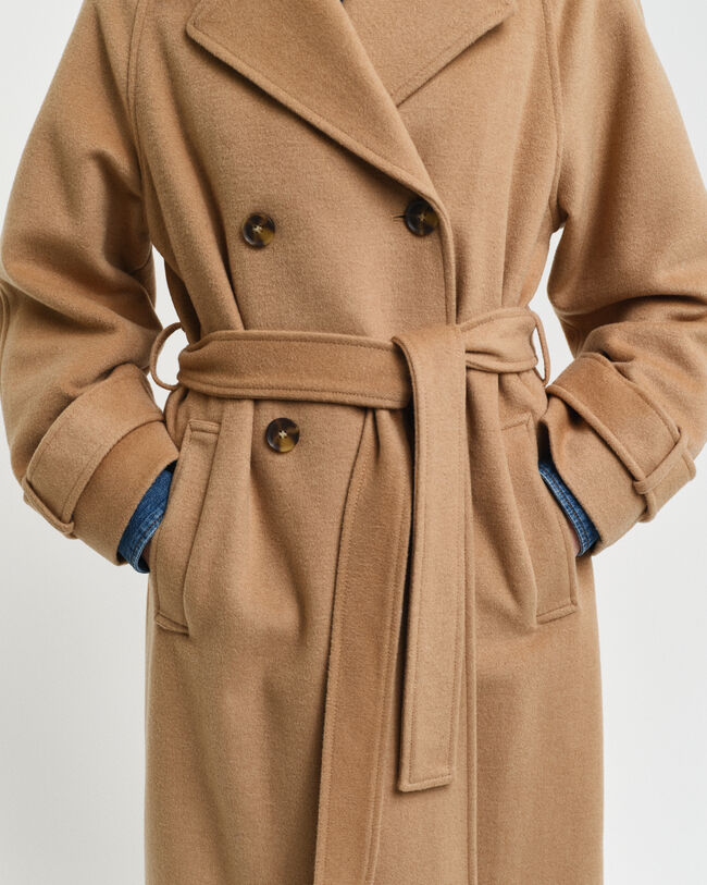 Wollen trenchcoat