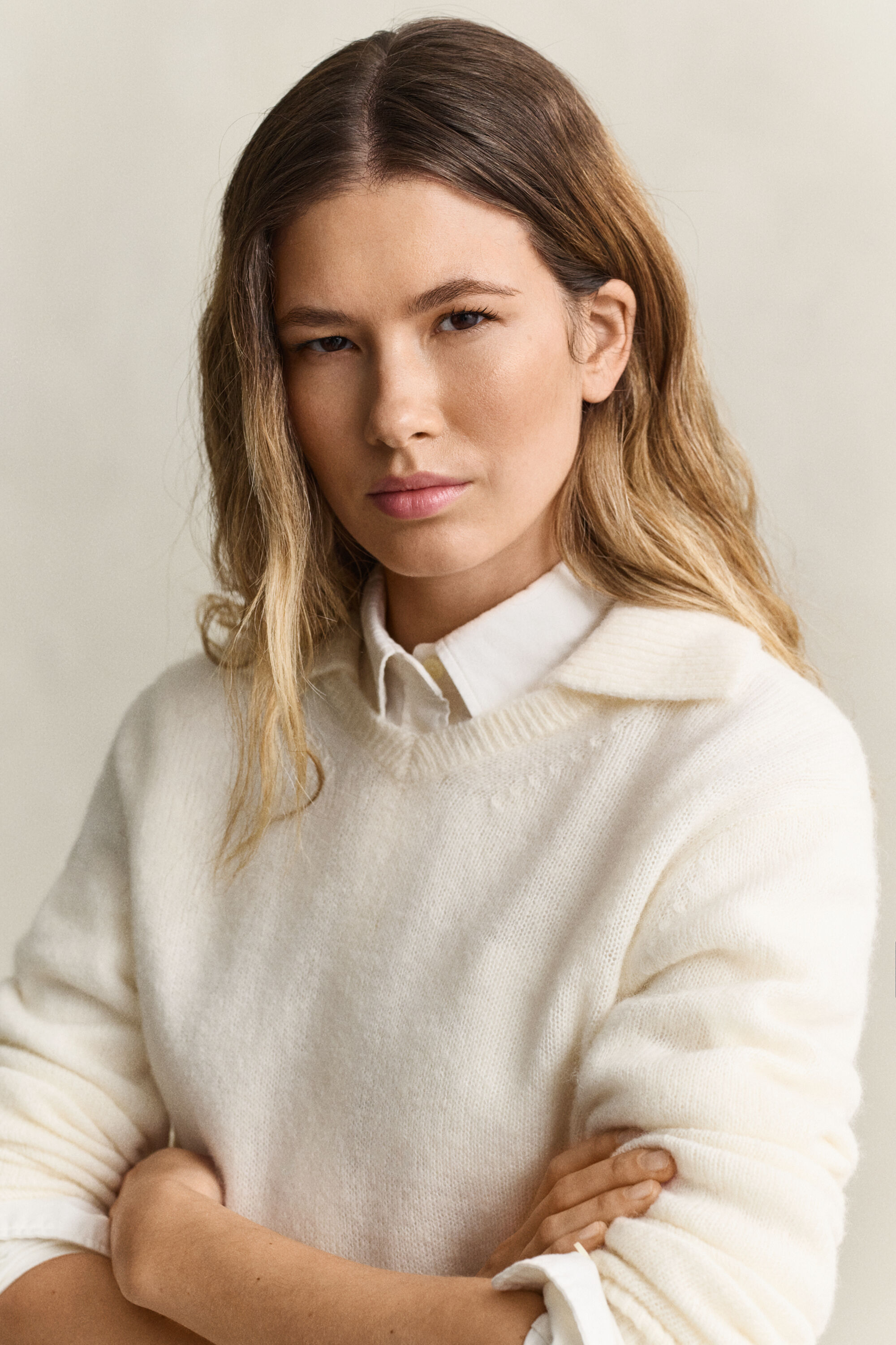 Gant x Yale trui met V-hals