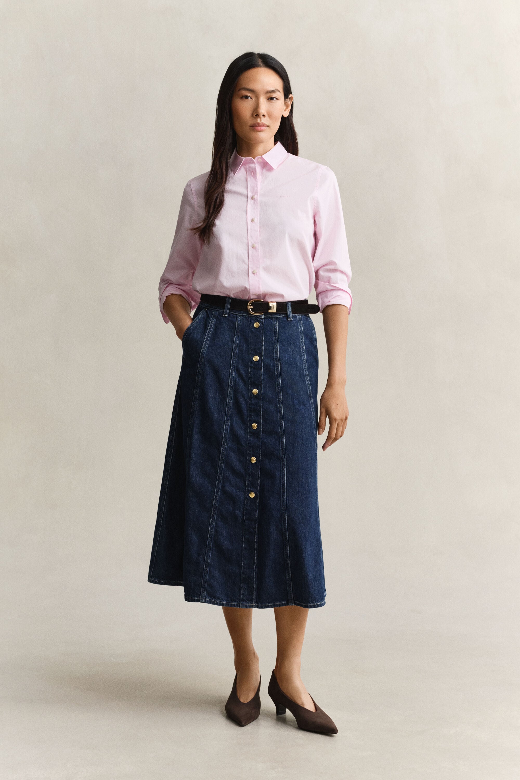 Regular Fit Classic overhemd van poplin