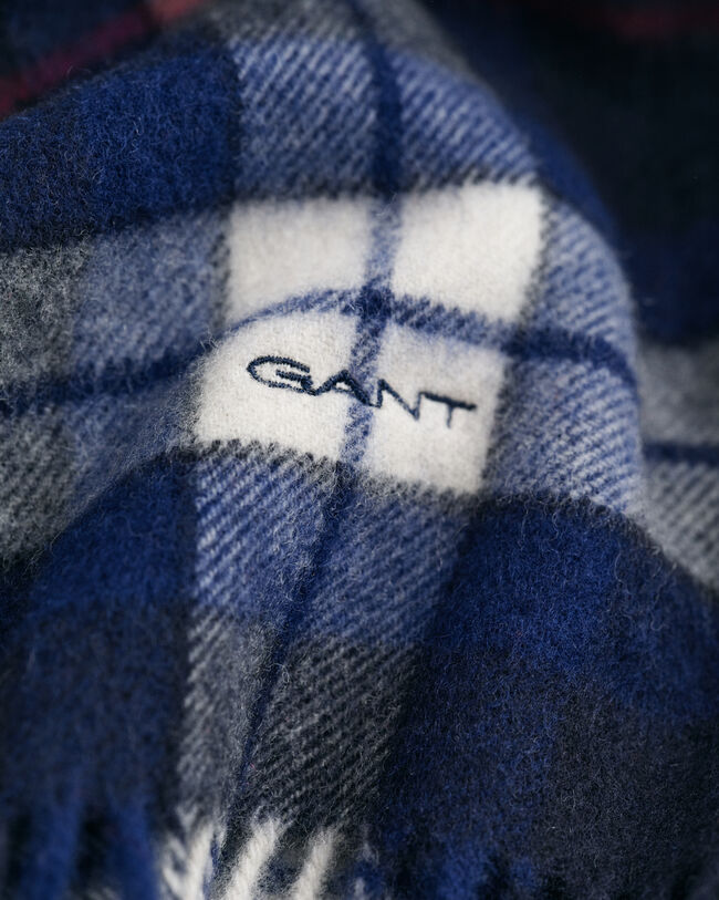 Geruite wollen sjaal