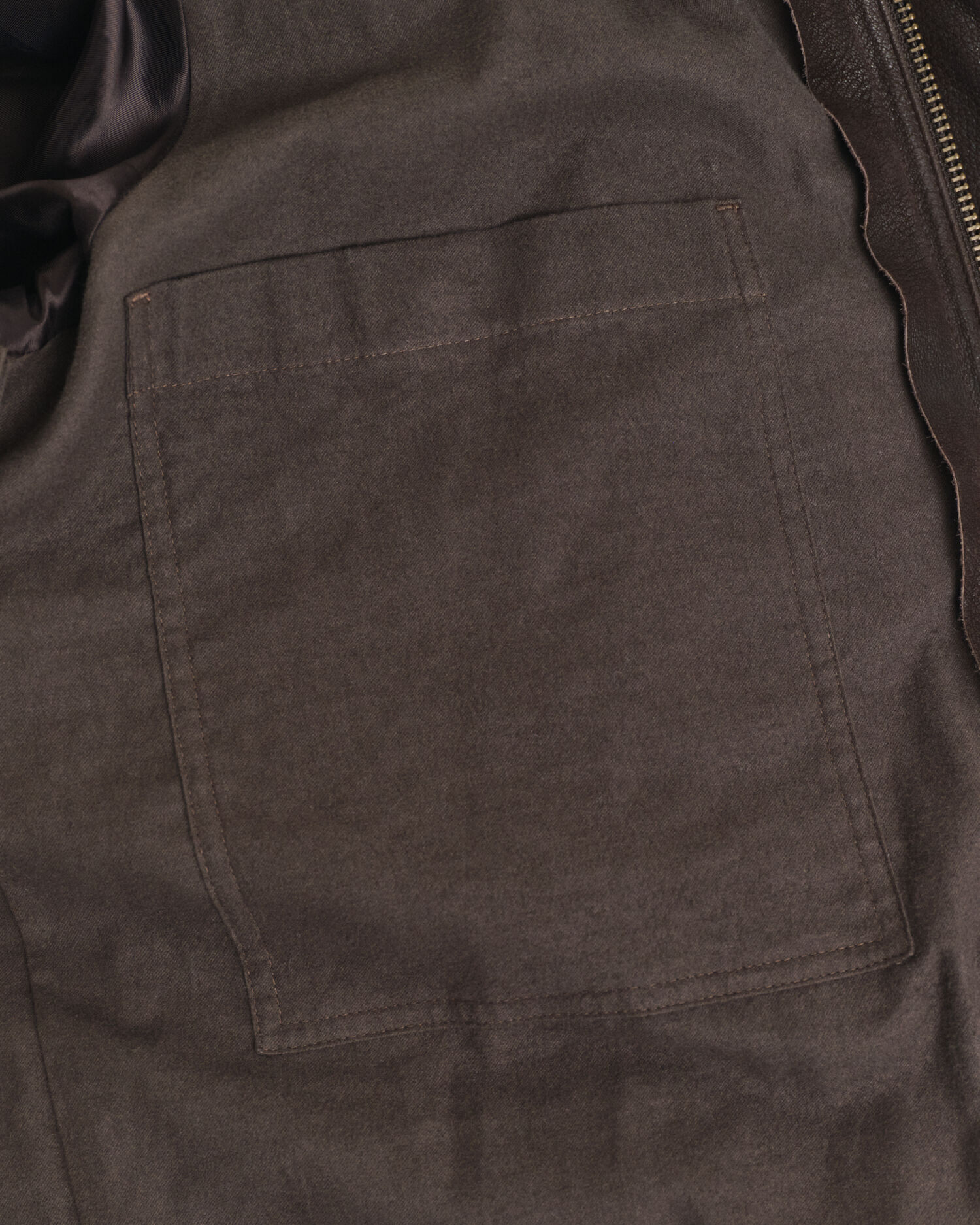 Dubbellaags jack van nubuck