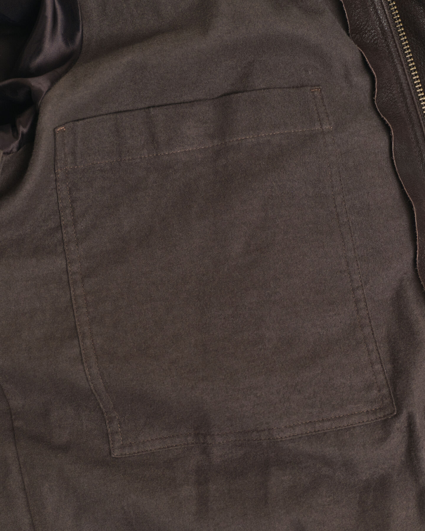 Dubbellaags jack van nubuck