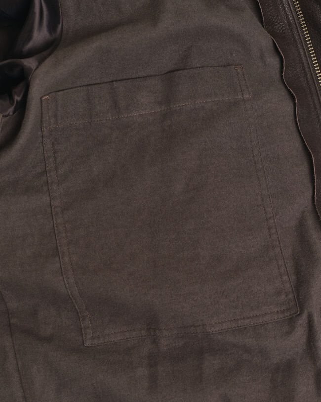 Dubbellaags jack van nubuck