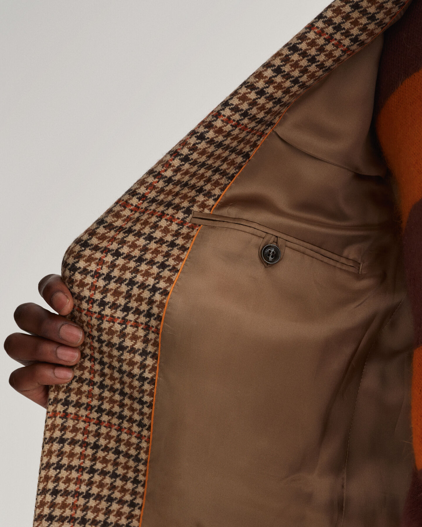 Zware wollen geruite blazer