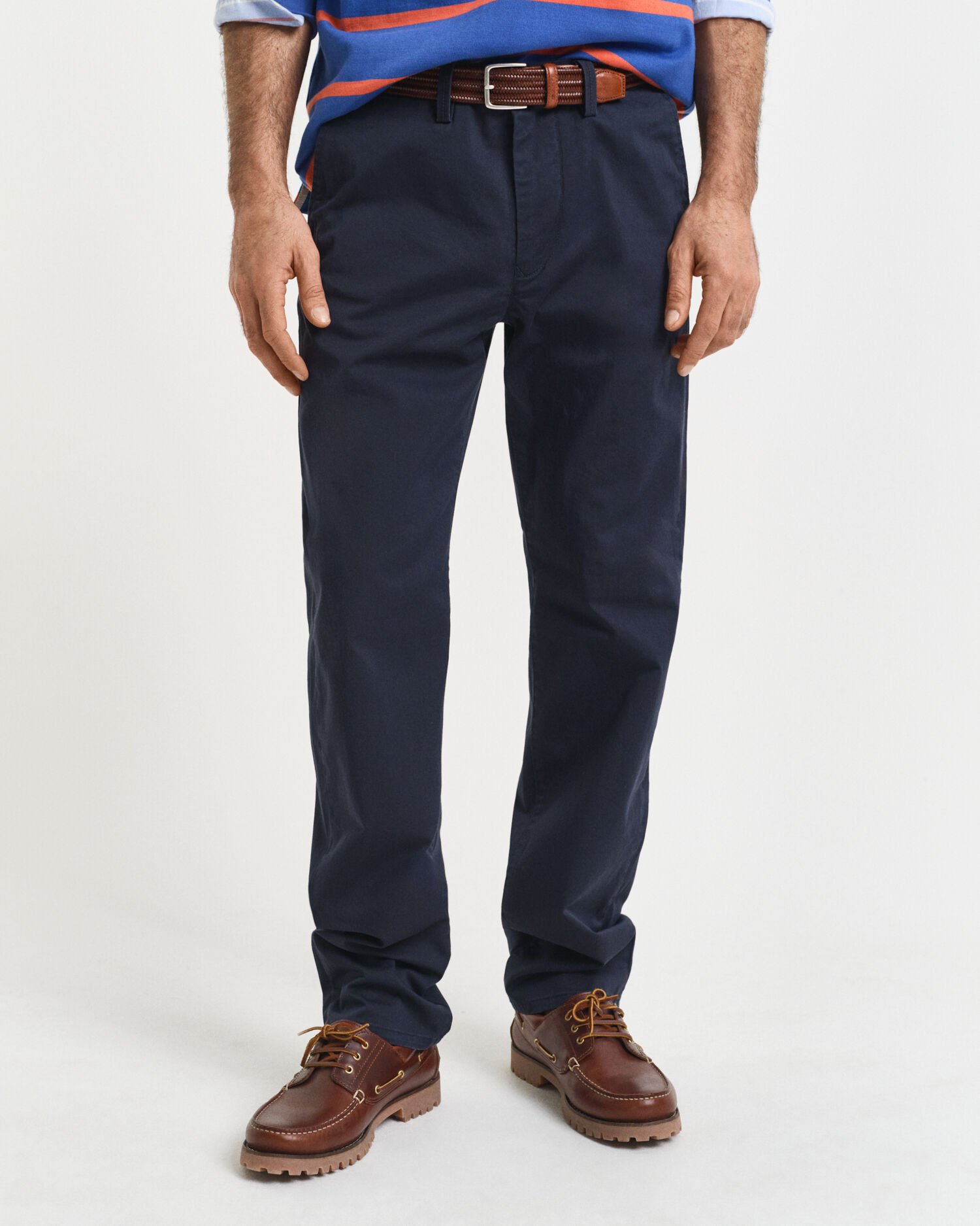 Regular Fit chino van keperstof