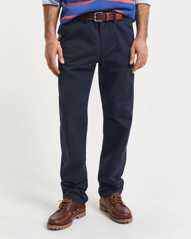Regular Fit chino van keperstof