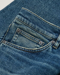 Regular Fit jeans met vintage wassing