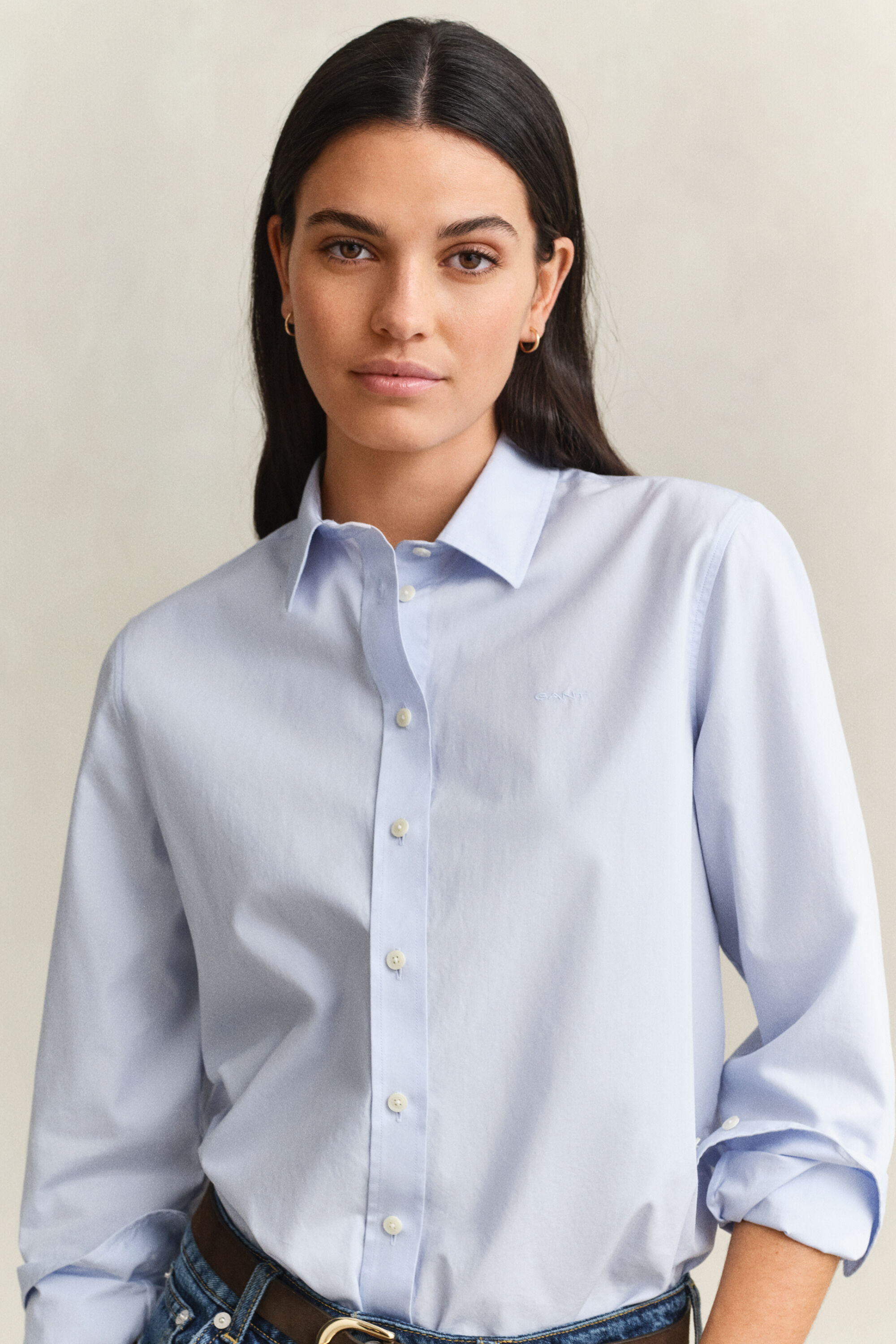 Regular Fit Classic overhemd van poplin