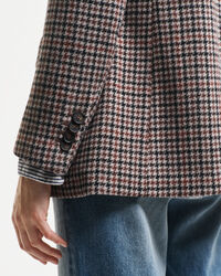 Regular fit blazer met pied-de-poule