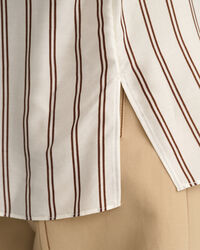 Gestreepte blouse met V-hals