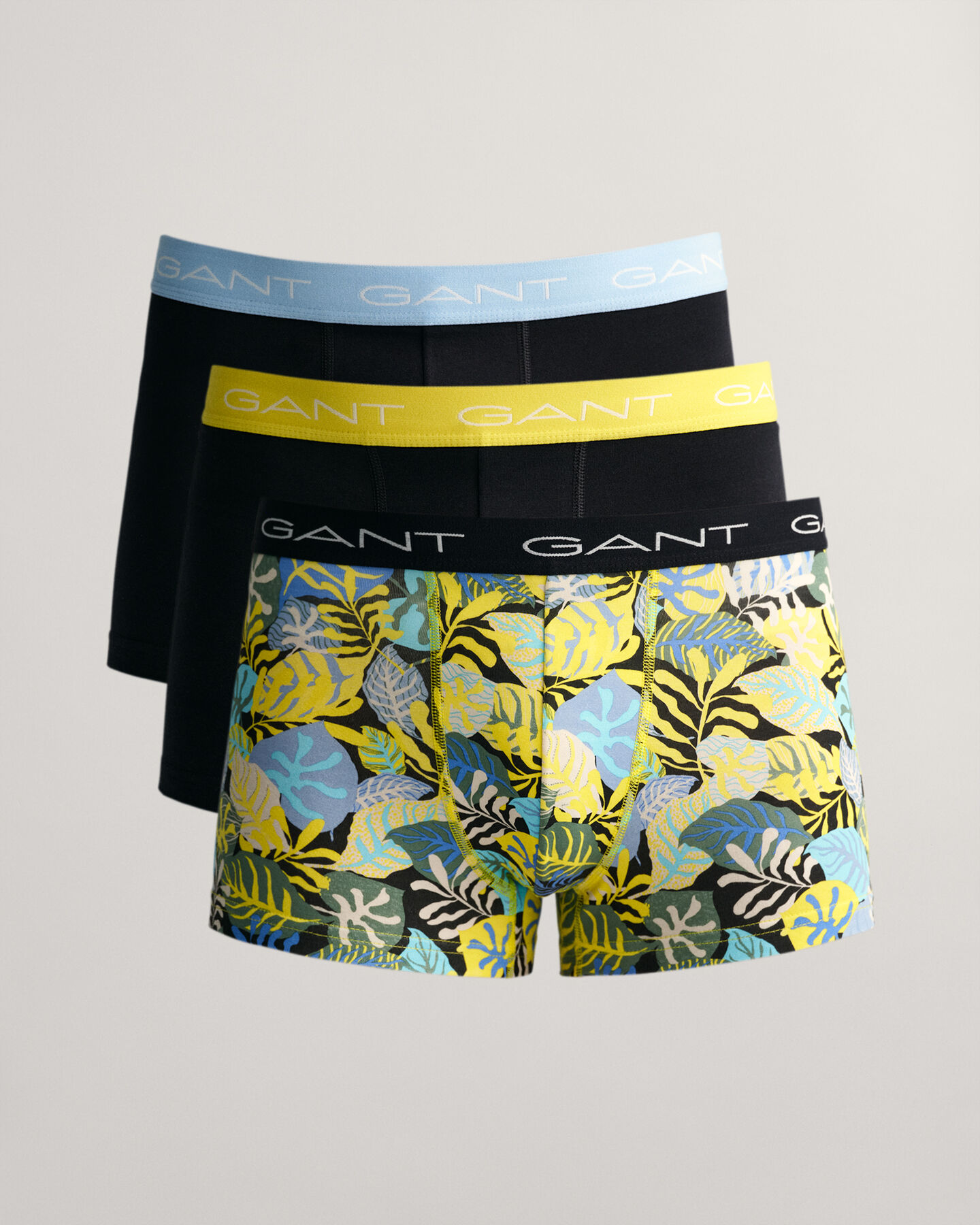 Set van drie boxershorts met Tropical print