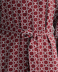 Slim Fit geometrische overhemdjurk