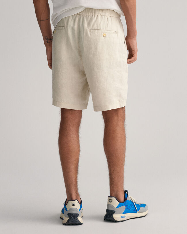 Short van linnen met trekkoordje