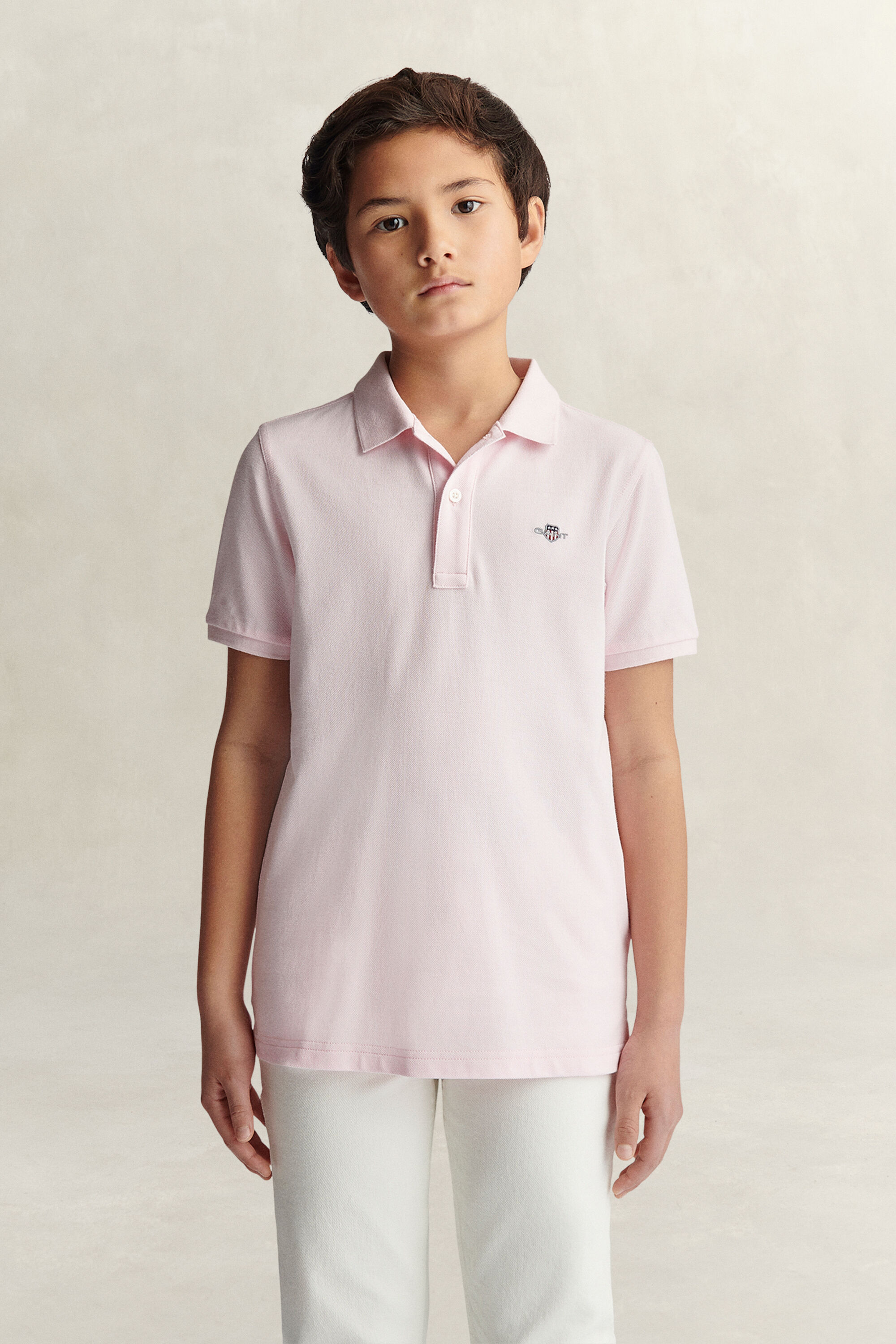 Teens Shield piqué poloshirt