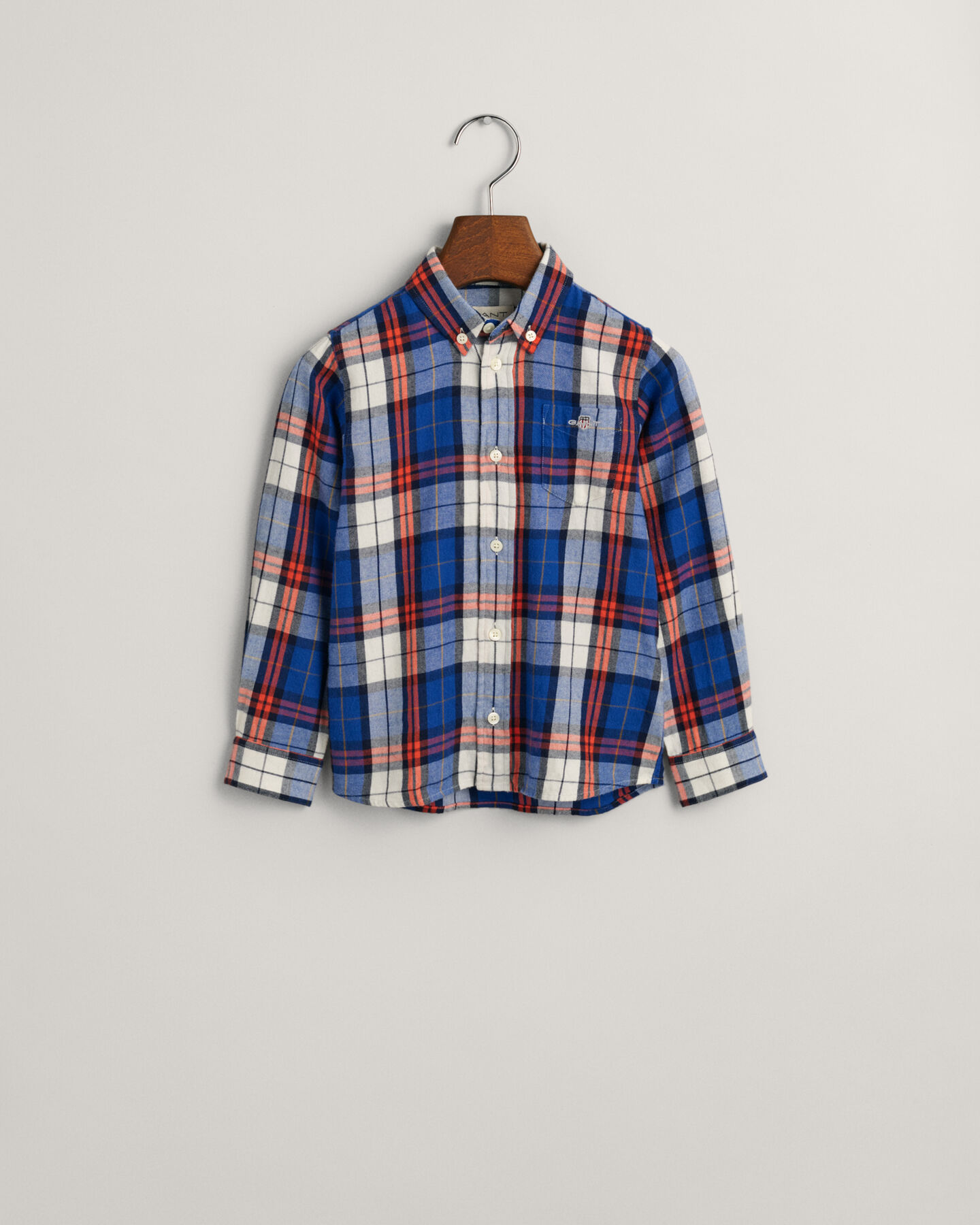 Kids Regular Fit geruit flanellen shirt