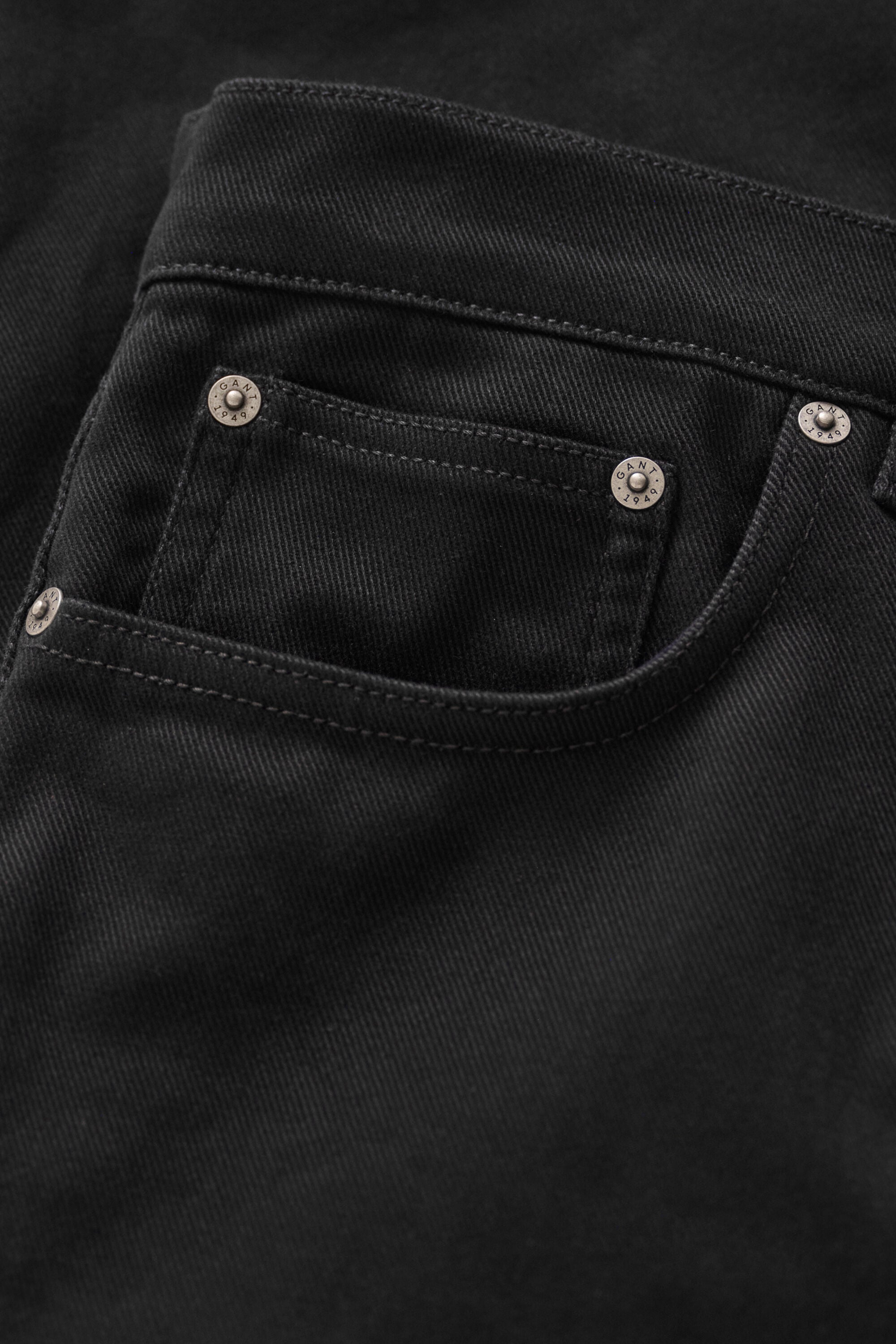 Slim Fit jeans van keperstof