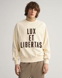 Luxe sweatshirt met ronde hals