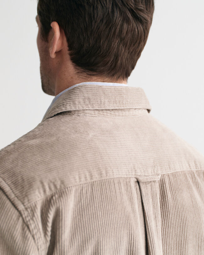 Regular Fit overshirt van corduroy