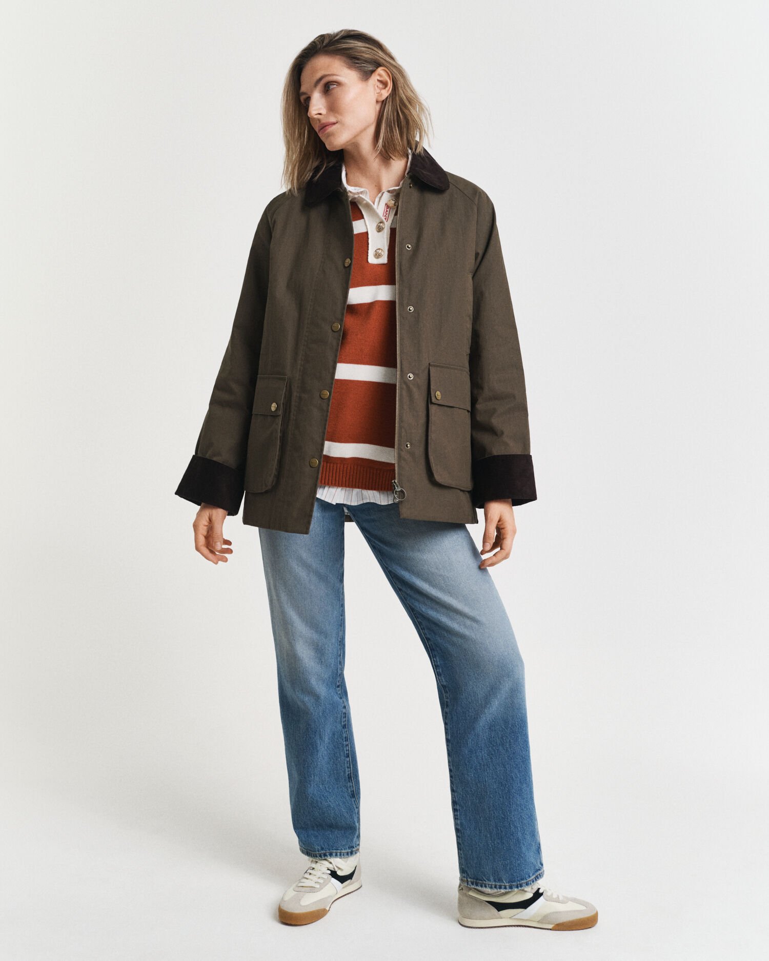 Gebreide Rugger met strepen