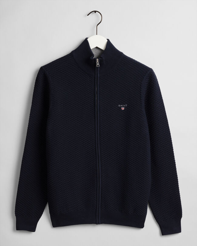 Triangle Texture vest met rits