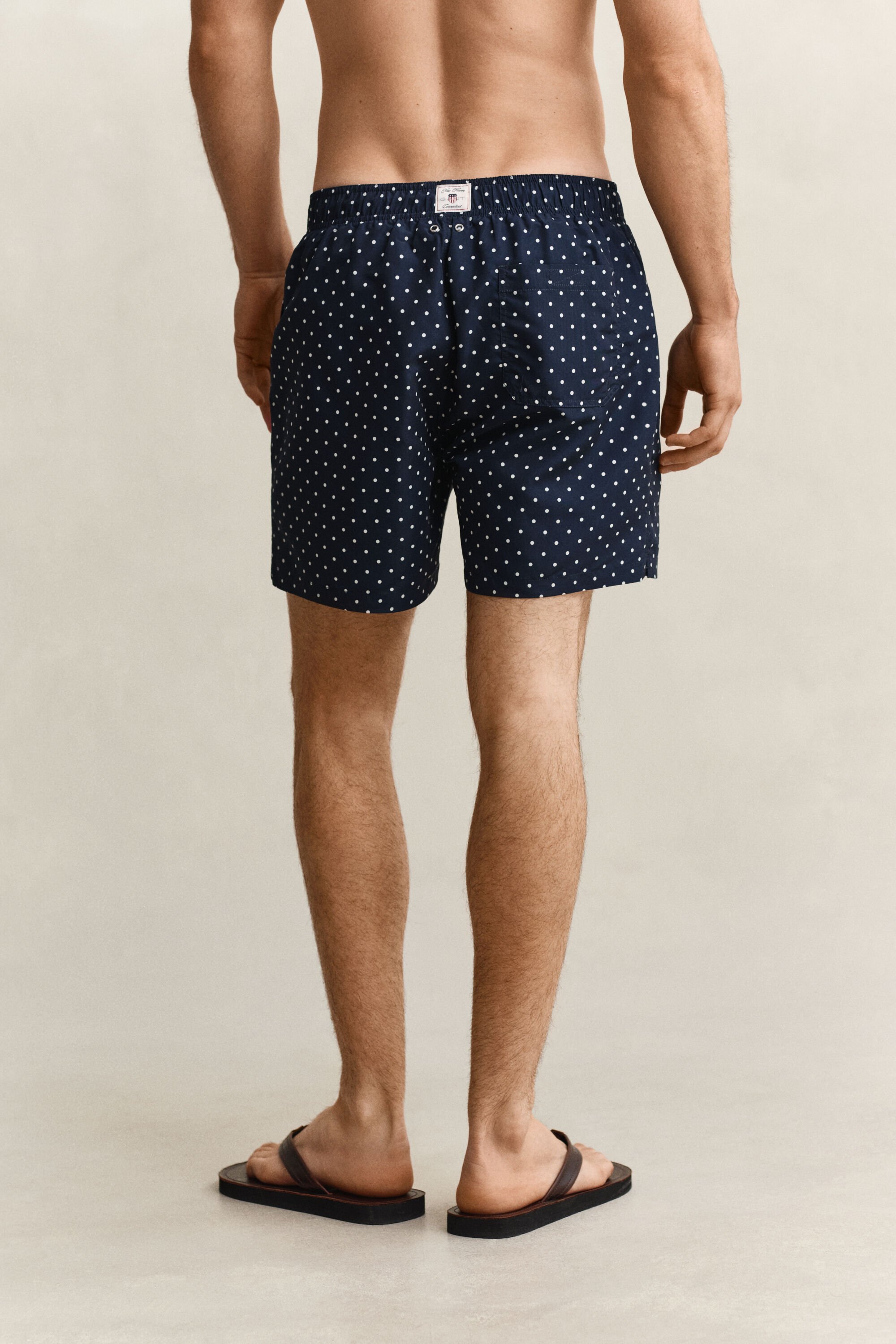 Zwemshort met stippenprint