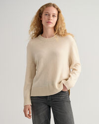 Sweater met ronde hals van kasjmier