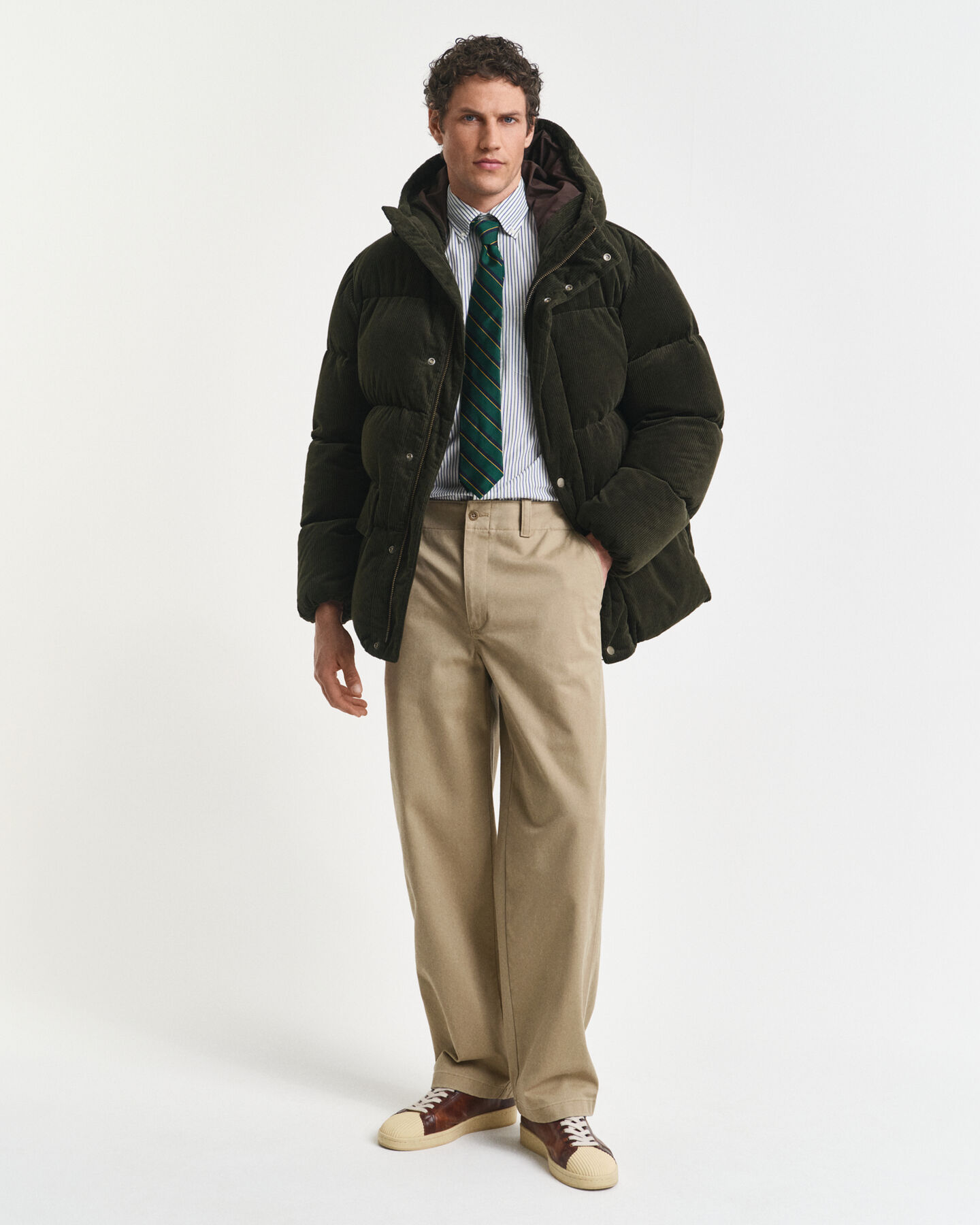 Regular Fit Classic gestreept overhemd van poplin