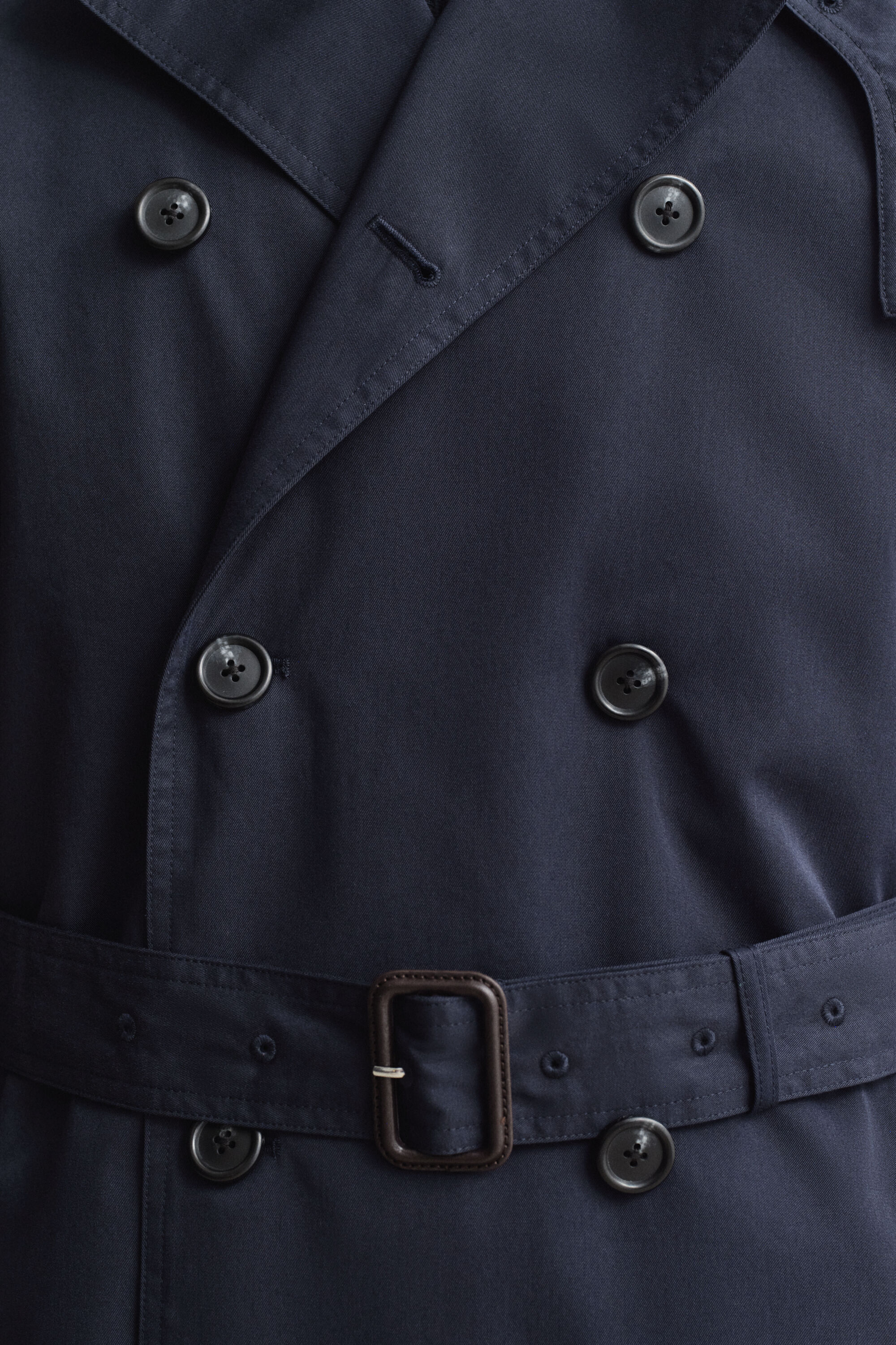 Trenchcoat van katoenmix